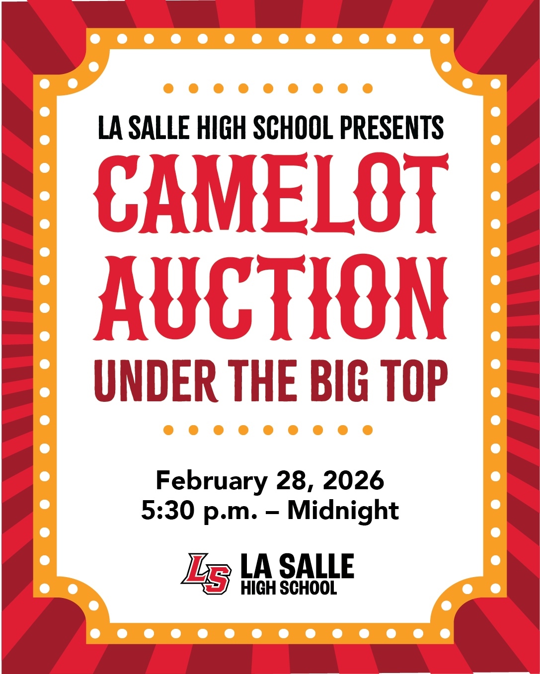 2026 Camelot Auction - Under the Big Top